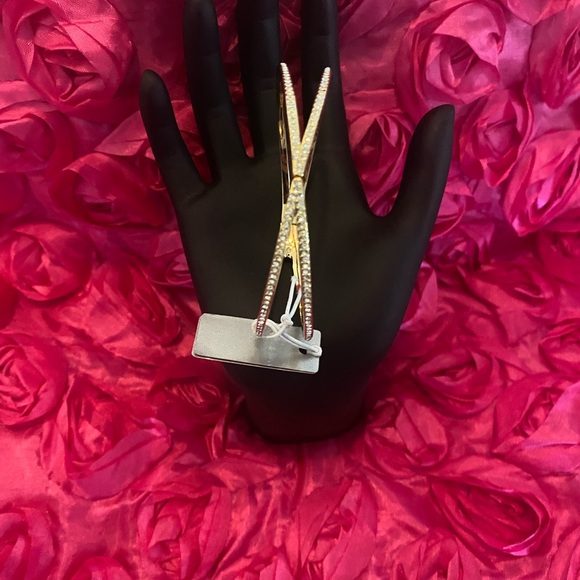 Pavé Crisscross Hinged Cuff Bracelet NORDSTROM - Picture 6 of 7